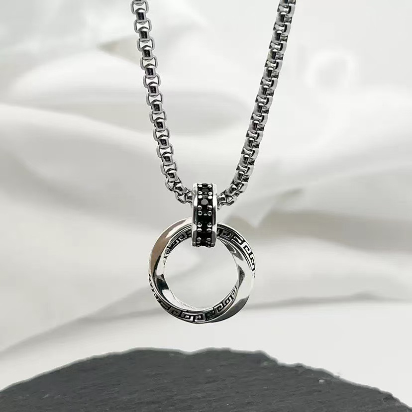 925 Sterling Silver Chain Necklace Men - Neue 925 Sterling Silber Halskette Vintage
