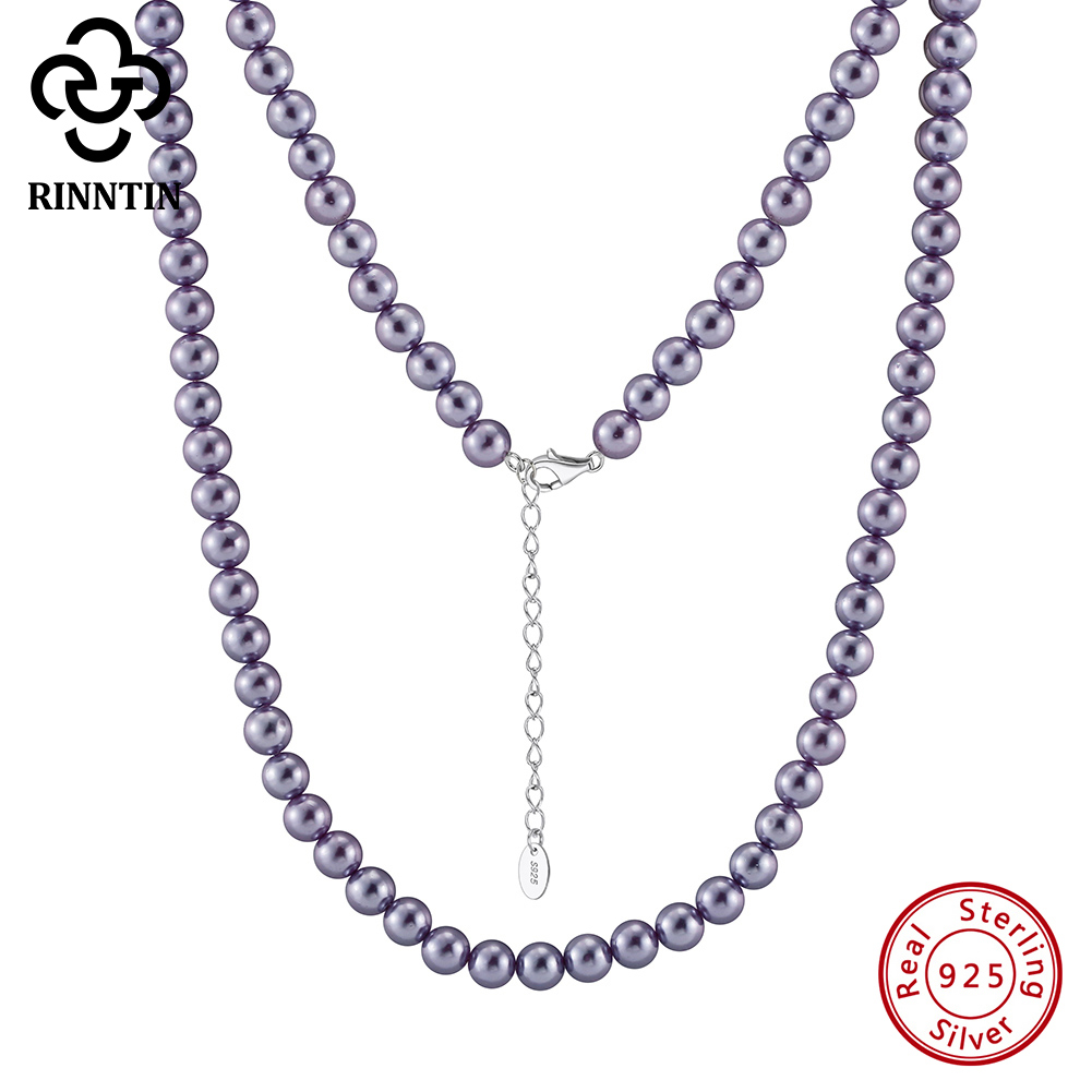 Rinntin 925 Silber Einfache Pe – Pearl Choker Necklace Vintage Bewertung und Preis