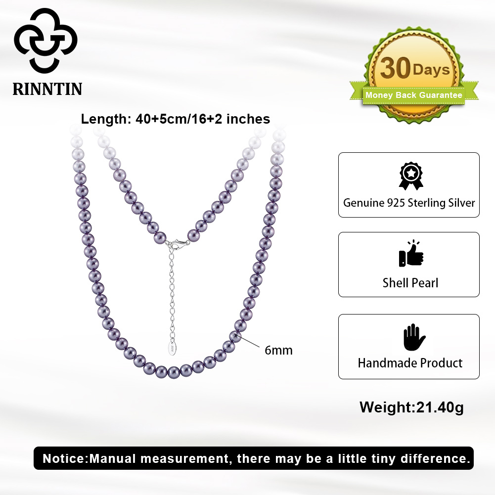 Rinntin 925 Silber Einfache Pe – Pearl Choker Necklace Vintage Bewertung und Preis