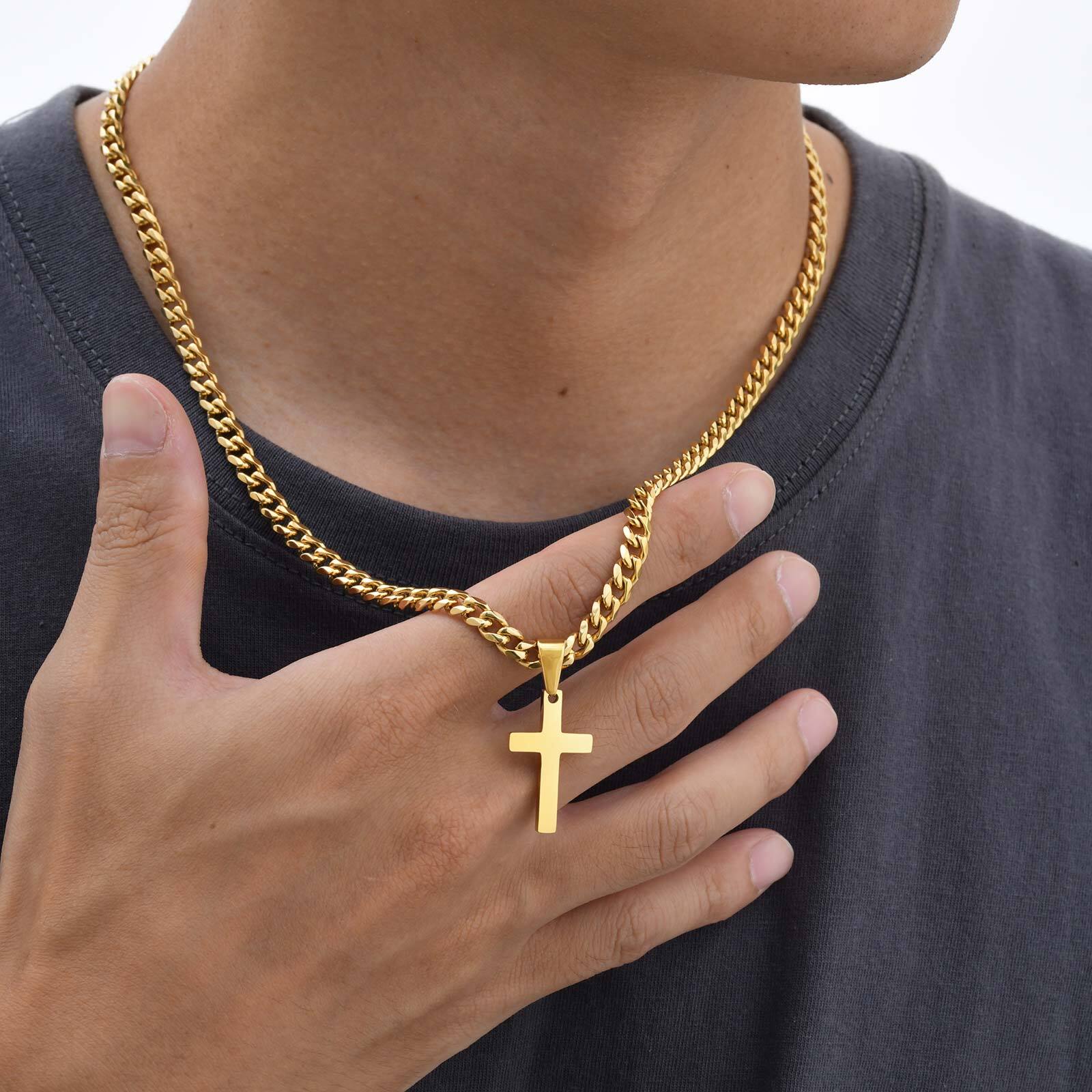 Hochwertige Kreuz-Halskette fü – Cuban Link Chain 12Mm Bewertung und Preis