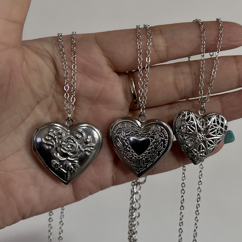 Herz Fotorahmen Anhänger Halsk – Heart Locket Necklace Photo Bewertung und Preis