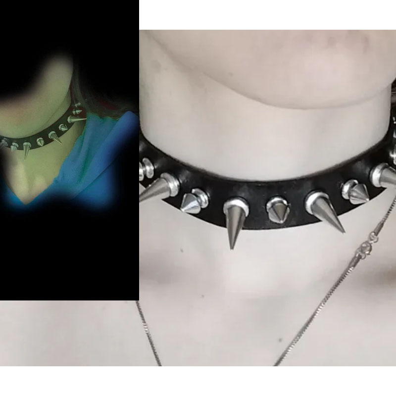 Punk Langer Spike-Choker aus K – Goth Punk Spike Choker Bewertung und Preis