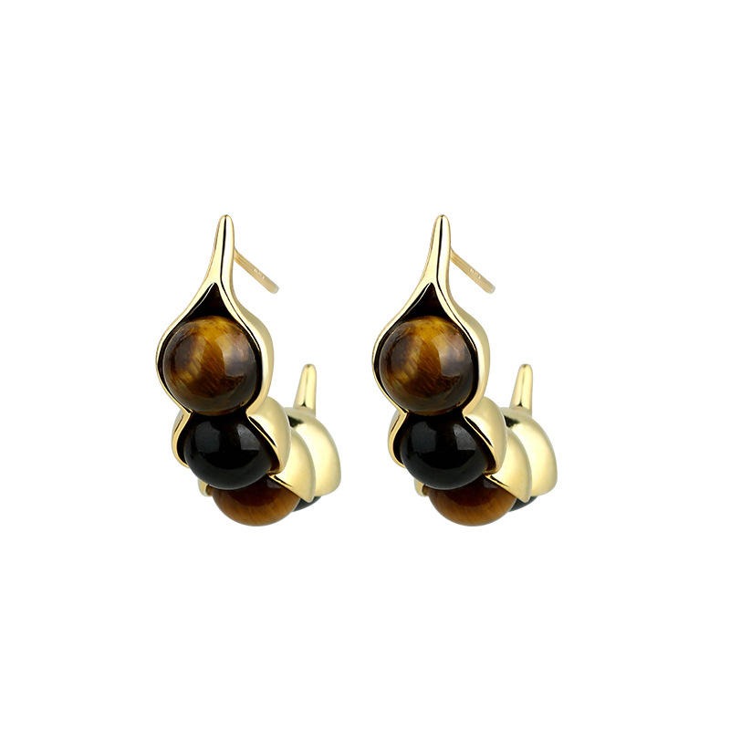 Tigerauge Pod Ohrringe Edelste – Earrings Bewertung und Preis